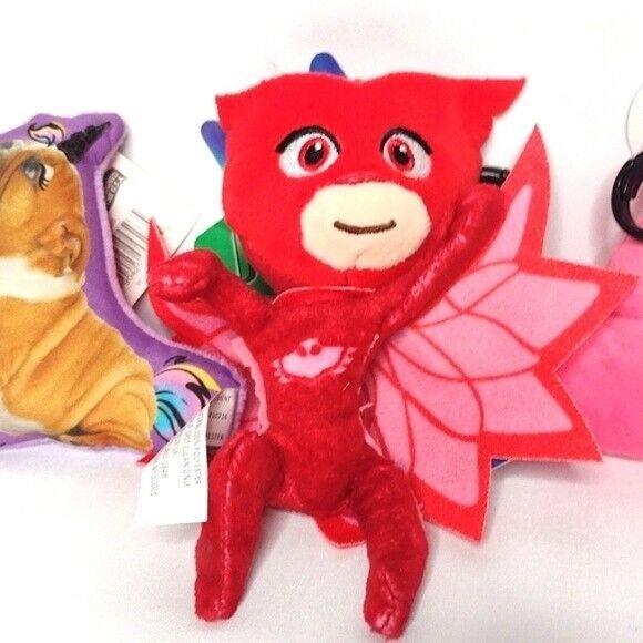 NWT Lot of 4 Kid's Plush Backpack Clips and Keychain Clips 4 Pieces - Picture 3 of 10